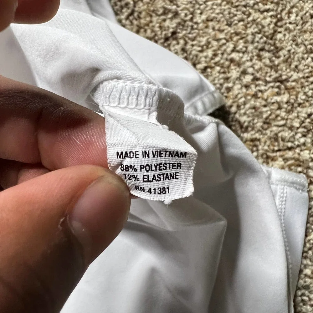 Ralph Lauren RLX Mens White Golf Polo Shirt Regular Fit Stretchy Size XL